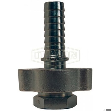 Dixon Boss Ground Joint Washer Seal Coupling, 2-1/2 in Nominal, Hose Shank x FNPT End Style, Iron, Domest WF96